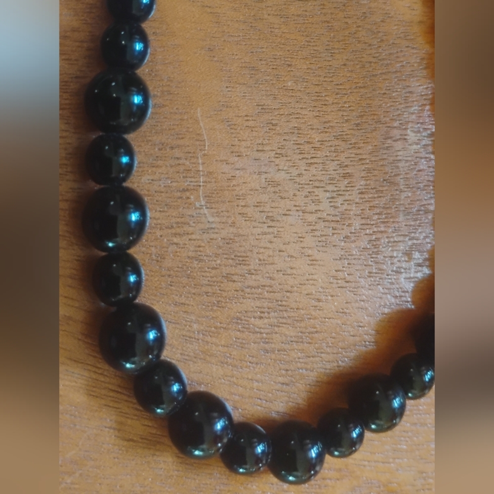 Czech Glass & Sterling Silver Necklace